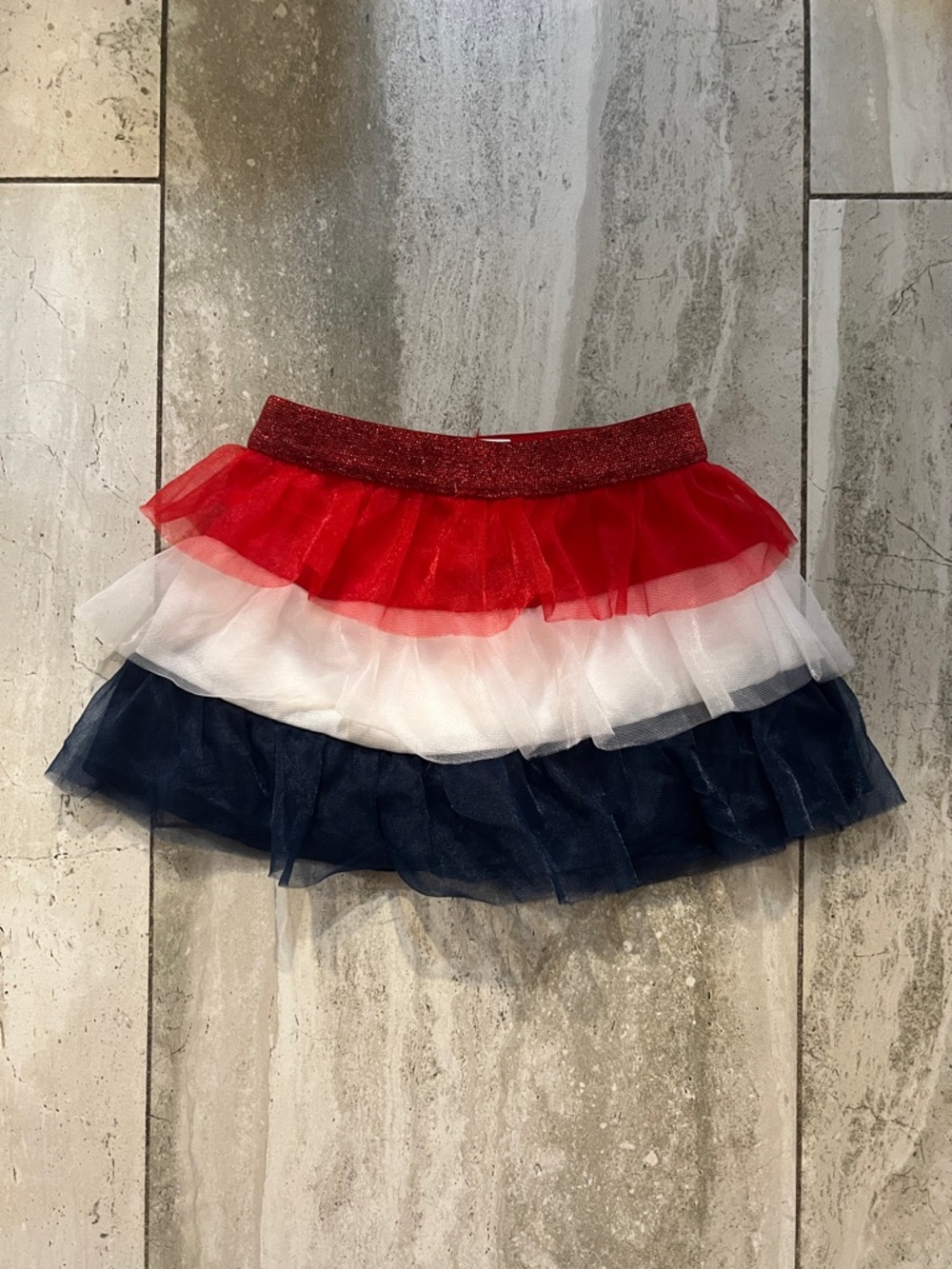 Celebrate It Red White and Blue Layered Tulle Skirt